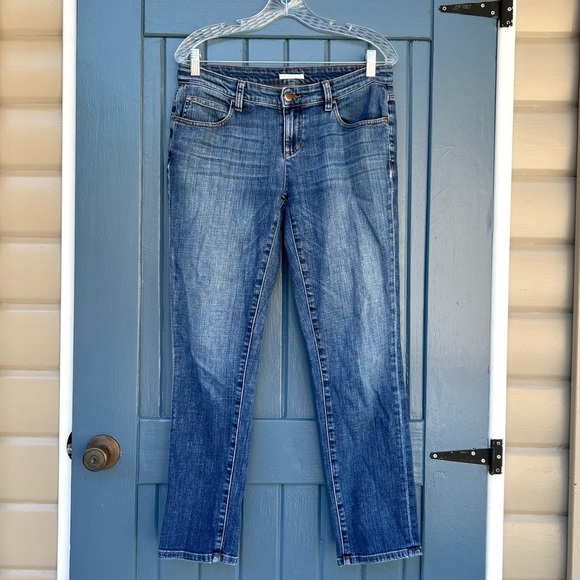 Eileen Fisher Classic Blue Denim Jeans Women’s Size 2 - Picture 1 of 7